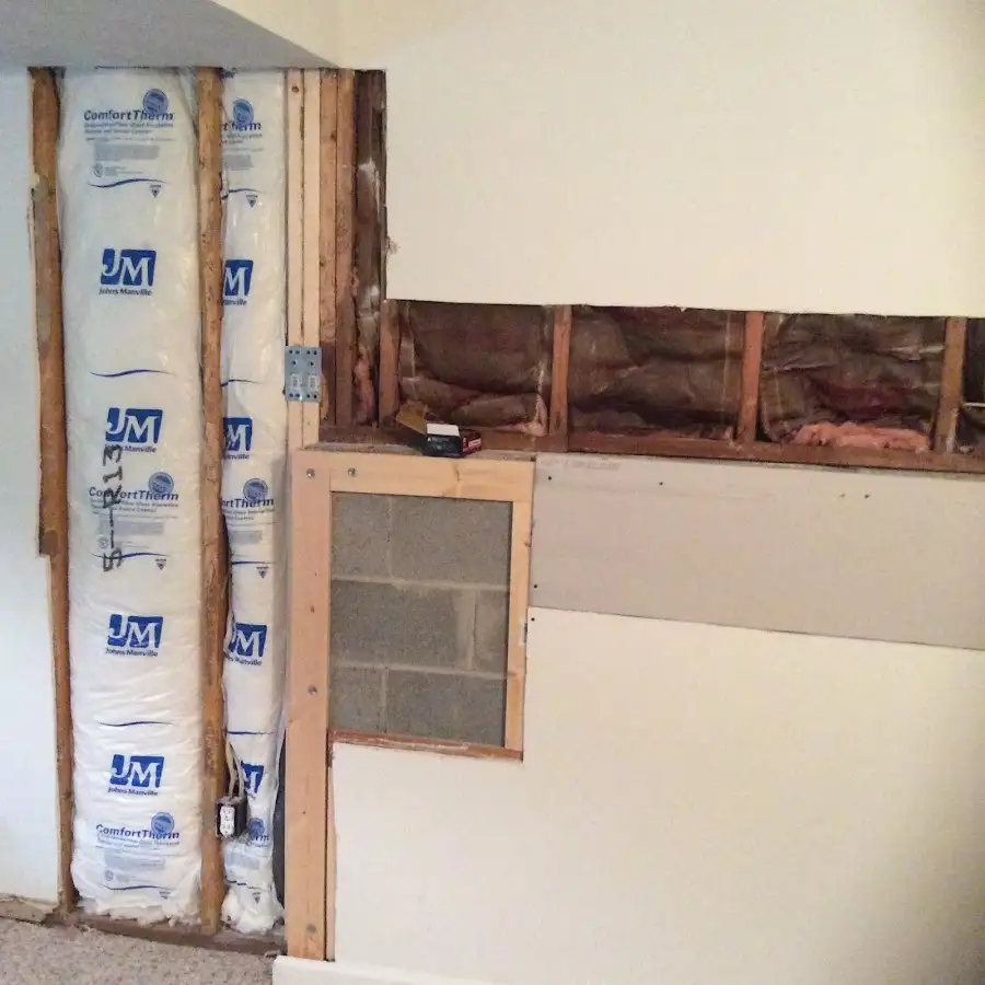 Wall insulation replacement during Contents Cleaning & Restoration in Sweden